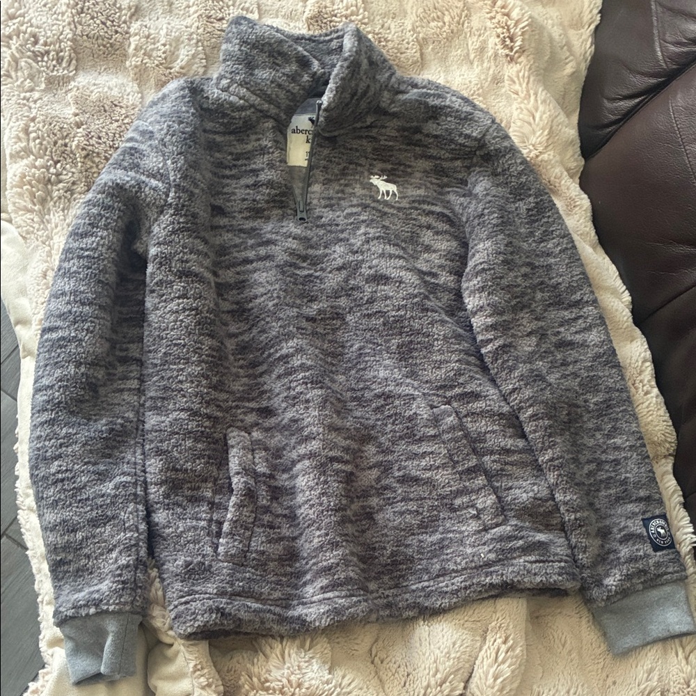 Abercrombie Kids Gray Fleece Pullover